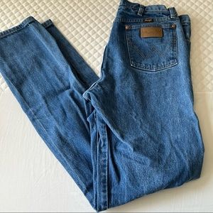Vintage Wrangler Men’s Western Cowboy Cut Jeans 100% Cotton Size 35x36 EUC